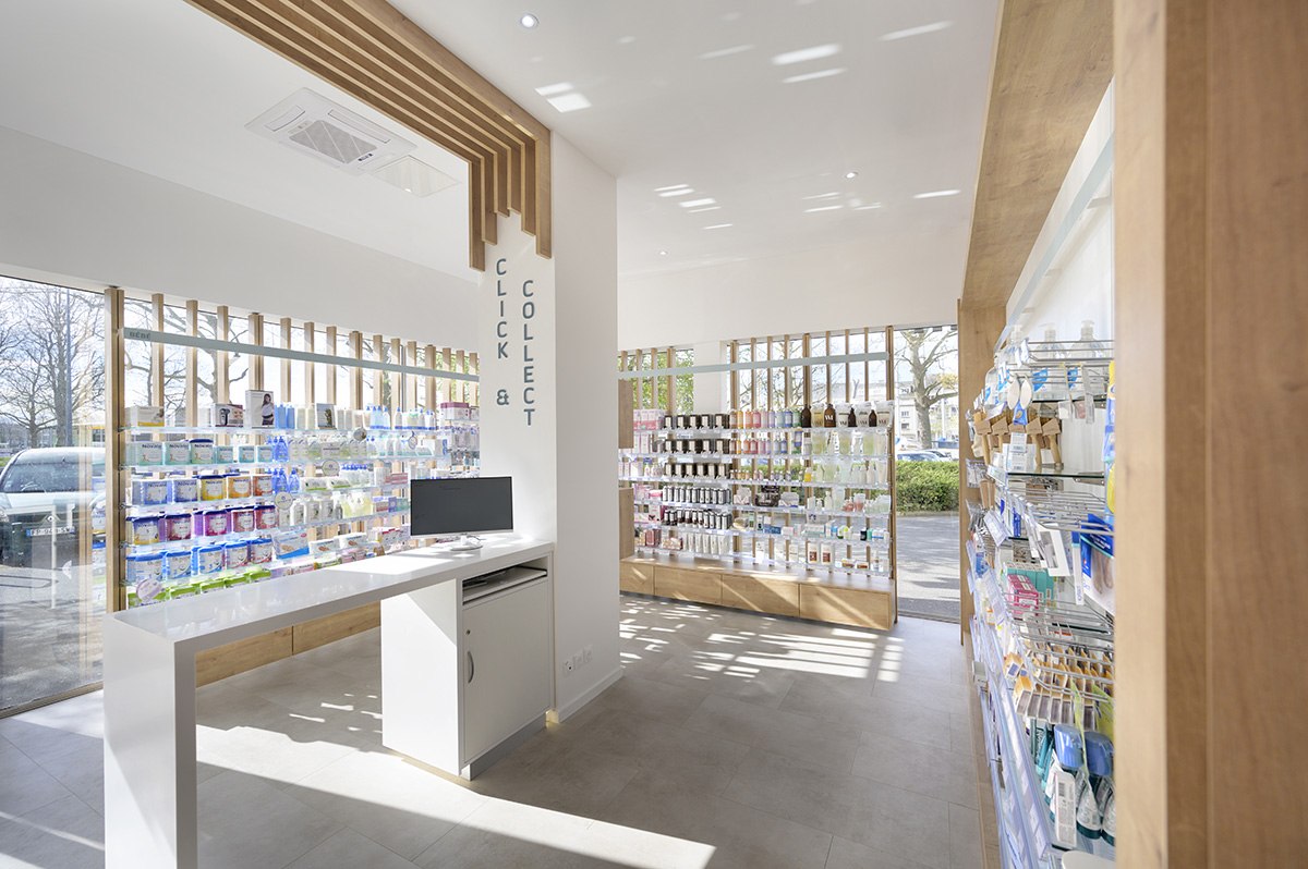 Pharmacie Presqu'île — détail du projet