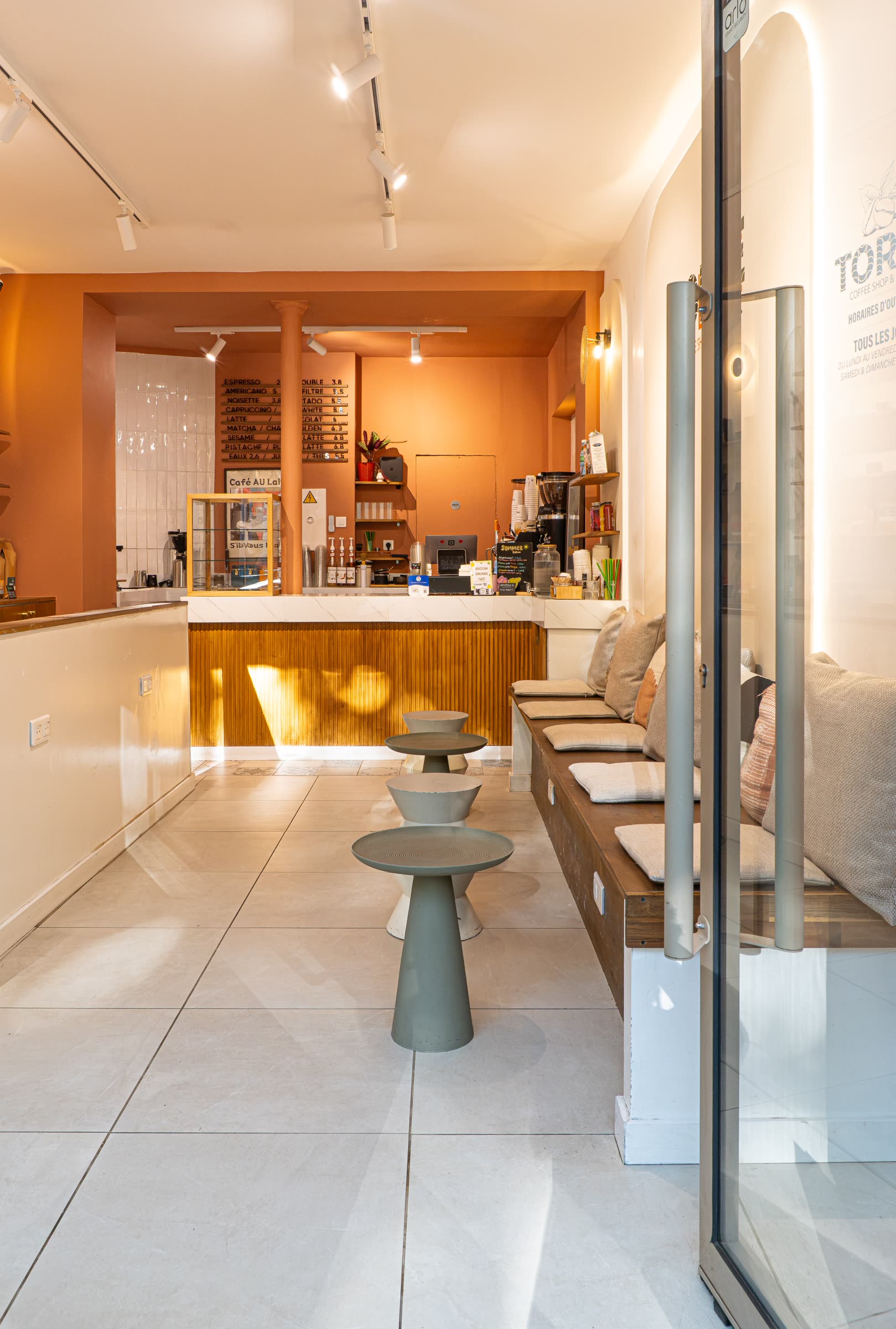 Torré Coffee Shop Invalides — détail du projet